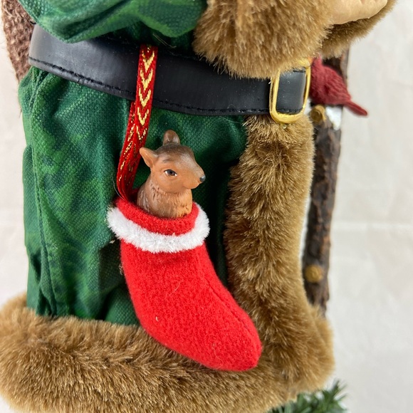 Kurt Adler KSA Fabriche Christmas Santa Bird Cat Squirrel Bird House 11” Tall - Picture 7 of 16